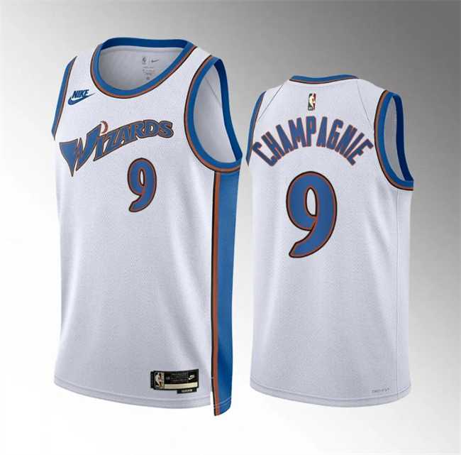 Men's Washington Wizards #9 Justin Champagnie White Classic Edition Stitched Basketball Jersey Dzhi,We sell and wholesale Men's Washington Wizards #9 Justin Champagnie White Classic Edition Stitched Basketball Jersey Dzhi on line form chian!